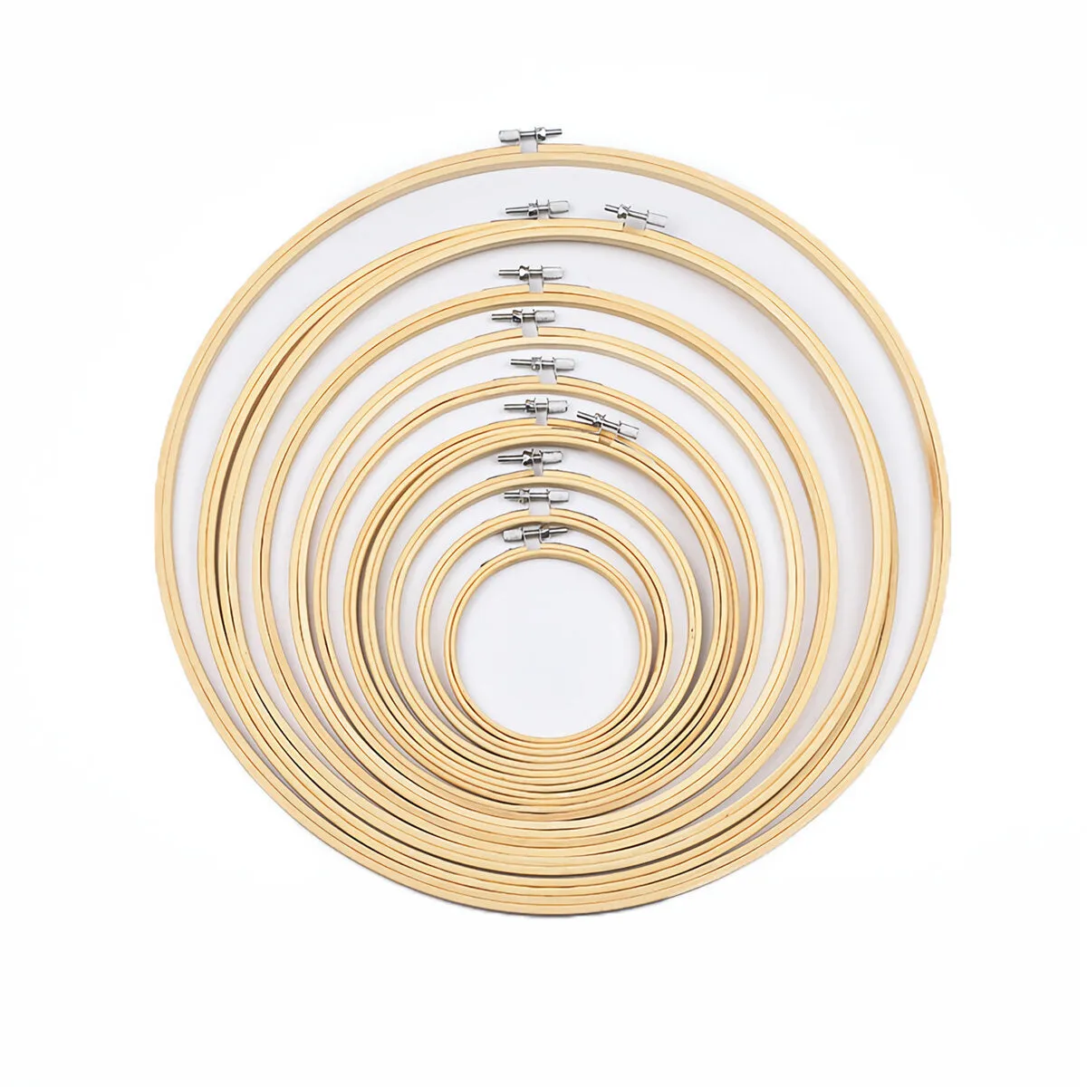 1 Piece Bamboo Embroidery Frame Hoop Cross Stitch Embroidery Ring Hand Sewing DIY Craft Handwork Accessories Sewing Needlework Tools