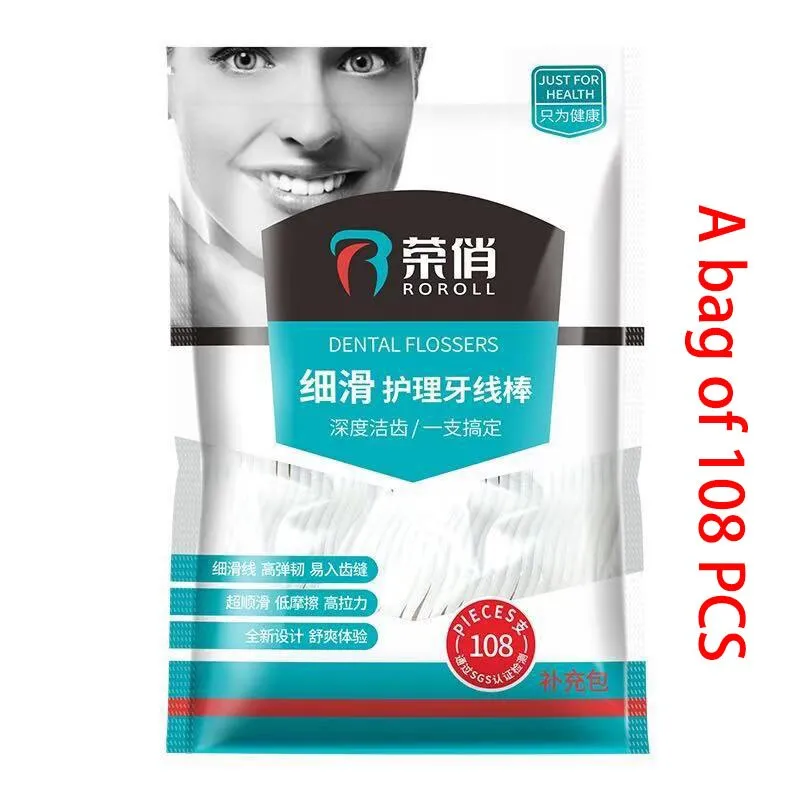 10/88/108PCS Dental Flosser Picks Teeth Stick Tooth Clean Oral cleaning Care Disposable floss thread Toothpicks Portable Box 0ral irrigator