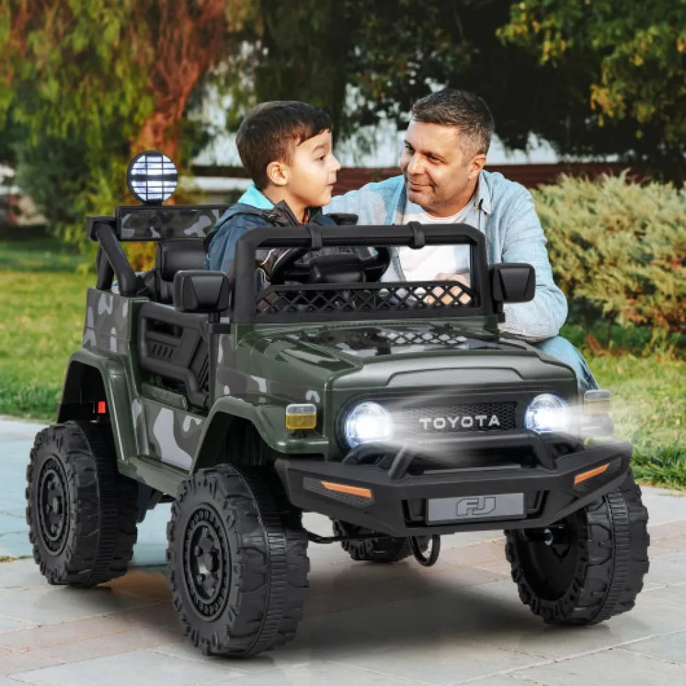 12V 7Ah Licensed Toyota FJ Cruiser Electric Car with Remote Control-Black