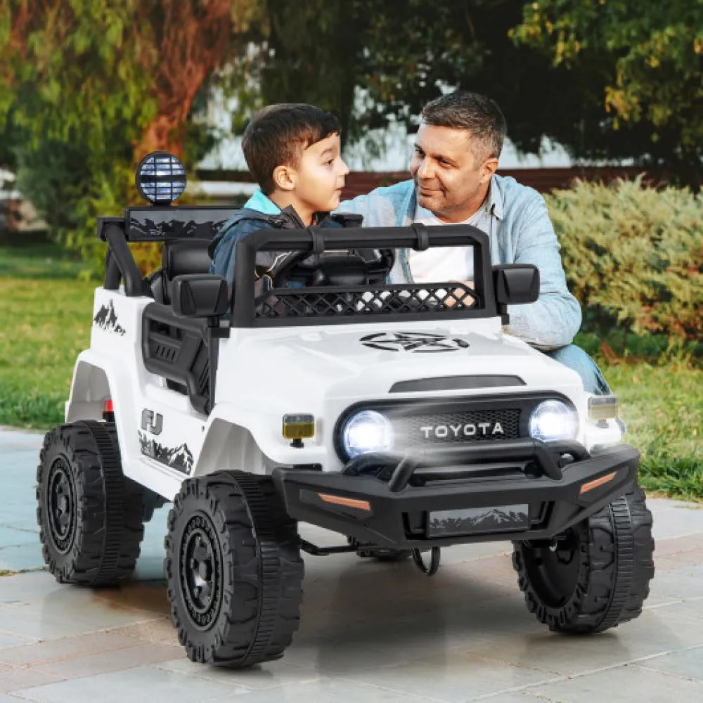 12V 7Ah Licensed Toyota FJ Cruiser Electric Car with Remote Control-Black