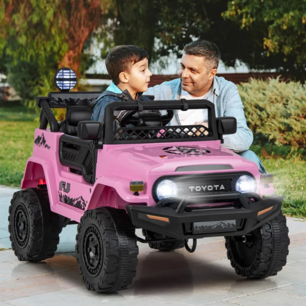 12V 7Ah Licensed Toyota FJ Cruiser Electric Car with Remote Control-Black