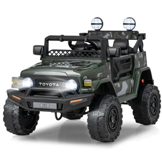 12V 7Ah Licensed Toyota FJ Cruiser Electric Car with Remote Control-Camo