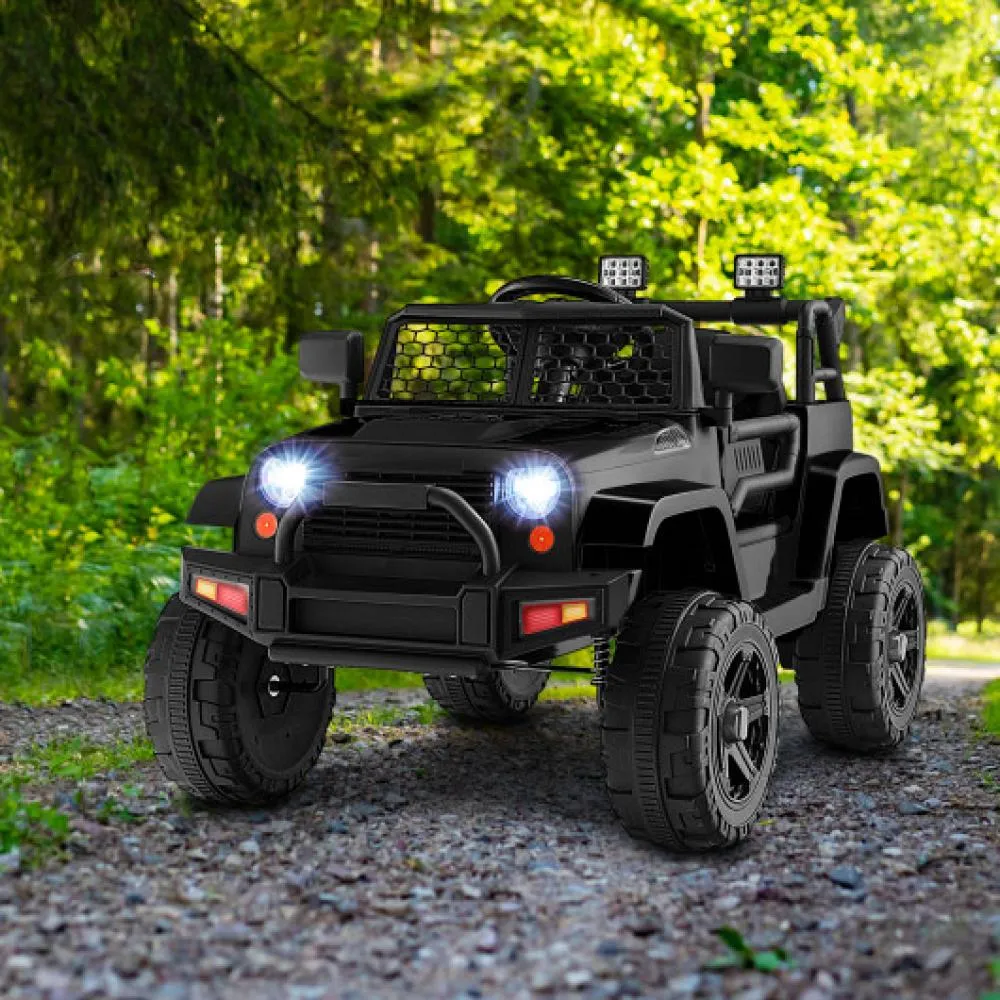 12V Kids Ride On Truck with Remote Control and Headlights-Red