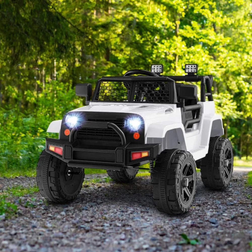 12V Kids Ride On Truck with Remote Control and Headlights-Red