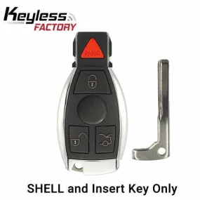 1997-2014 Mercedes Benz 4-Button Smart Key SHELL for IYZ-3312