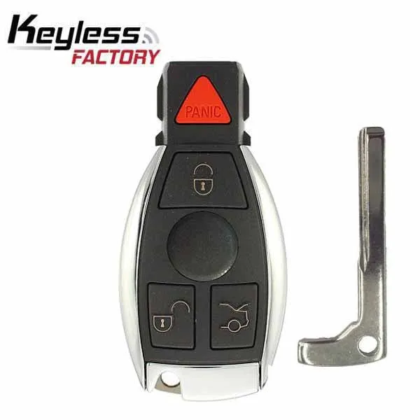 1997-2014 Mercedes Benz 4-Button Smart Key SHELL for IYZ-3312