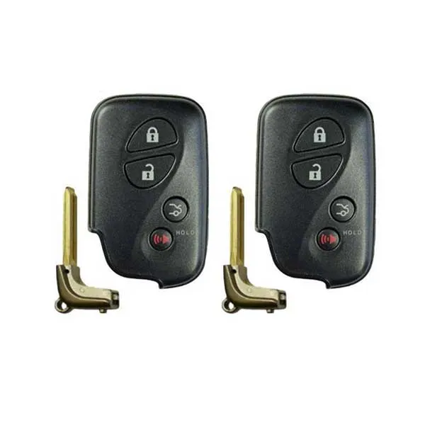 2 x 2005-2009 Lexus / 4-Button Smart Key / PN: 89904-30270 / HYQ14AAB (0140 Board) (AFTERMARKET) (Bundle of 2)