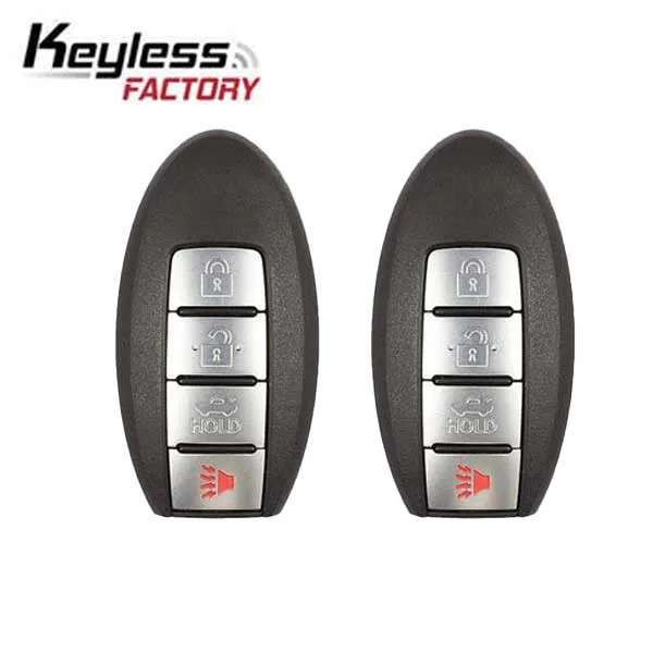 2 x 2007-2012 Nissan Maxima / Sentra / 4-Button Smart Key / PN: 285E3-EW81D / CWTWBU735 (AFTERMARKET) (Bundle of 2)