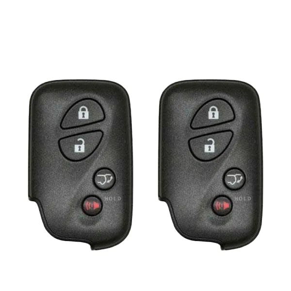 2 x 2008-2016 Lexus LX570 / RX350 / 4-Button Smart Key w/ Hatch / PN: 89904-60A00 / HYQ14AEM (AFTERMARKET) (Pack Of 2)