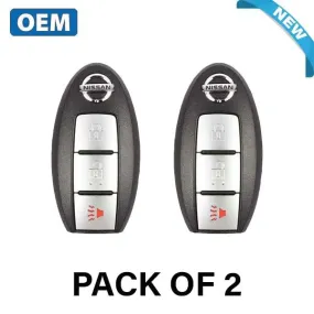 2 x 2009 - 2018 Nissan Cube Armada / 3-Button Smart Key / PN: 285E3-1LK0D / CWTWB1U773 / CWTWB1U825 (OEM) (Bundle of 2)