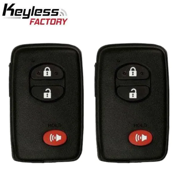 2 x 2010-2012 Toyota RAV4 / 3-Button Smart Key / PN: 89904-0R060 / HYQ14AEM (AFTERMARKET) (Pack Of 2)