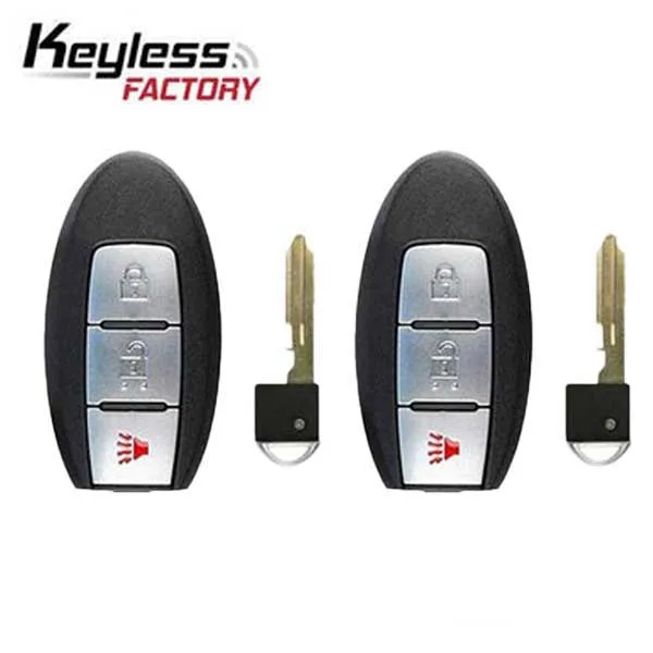 2 x 2011-2018 Nissan / 3-Button Smart Key / PN: 285E3-1KM0D / CWTWB1U808 (AFTERMARKET) (Bundle of 2)