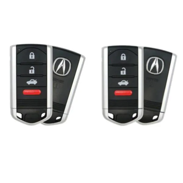 2 x 2013-2015 Acura ILX / 4-Button Smart Key / KR5434760 / Driver 1 & Driver 2 (OEM) (Pack of 2)