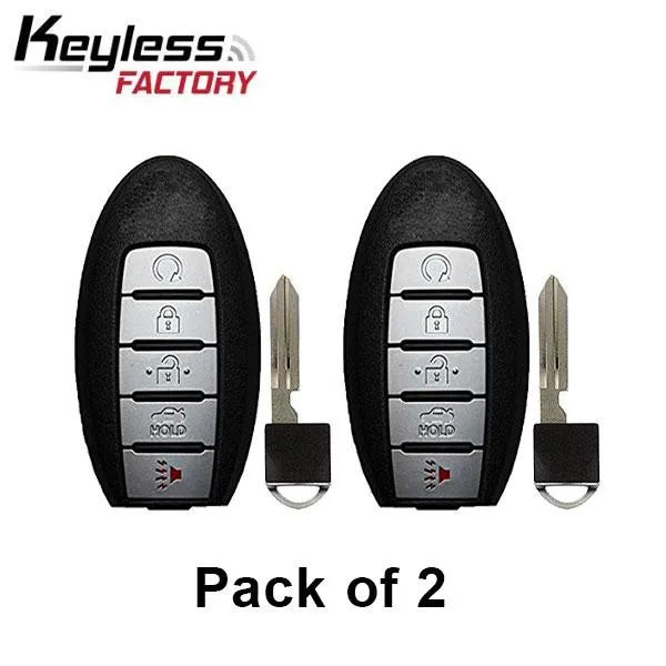 2 x 2013-2024 Nissan Armada / 5-Button Smart Key / CWTWB1G744 (AFTERMARKET) (PACK OF 2)