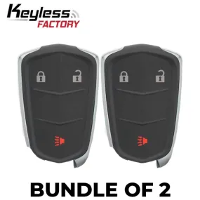2 x 2015-2016 Cadillac SRX / 3-Button Smart Key / HYQ2AB (BUNDLE OF 2)