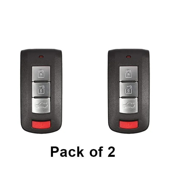 2 x 2016-2020 Mitsubishi Mirage G4 / 4-Button Smart Key / PN: 8637B424 / OUC003M (AFTERMARKET) (Pack of 2)