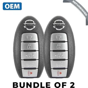 2 x 2017-2020 Nissan Armada / 5-Button Smart Key / PN: 285E3-1LB5A / CWTWB1G744 (Bundle of 2)