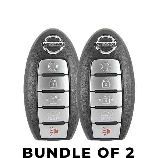 2 x 2017-2020 Nissan Armada / 5-Button Smart Key / PN: 285E3-1LB5A / CWTWB1G744 (Bundle of 2)