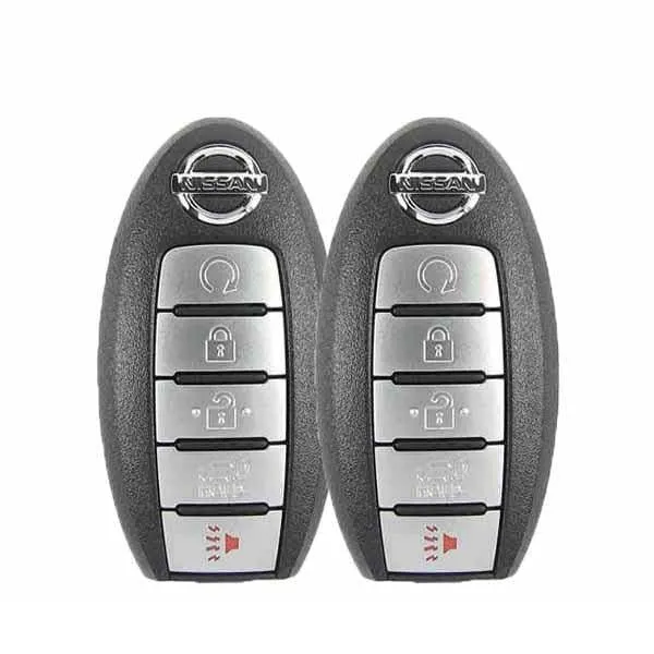 2 x 2017-2020 Nissan Rogue / 5-Button Smart Key / 285E3-6FL7B / KR5S180144106 (OEM) (Bundle of 2)