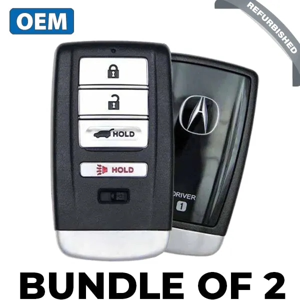 2 x 2019-2020 Acura RDX / 4-Button Smart Key / 72147-TJB-A01 / KR5T21 / Driver 1 (BUNDLE OF 2)