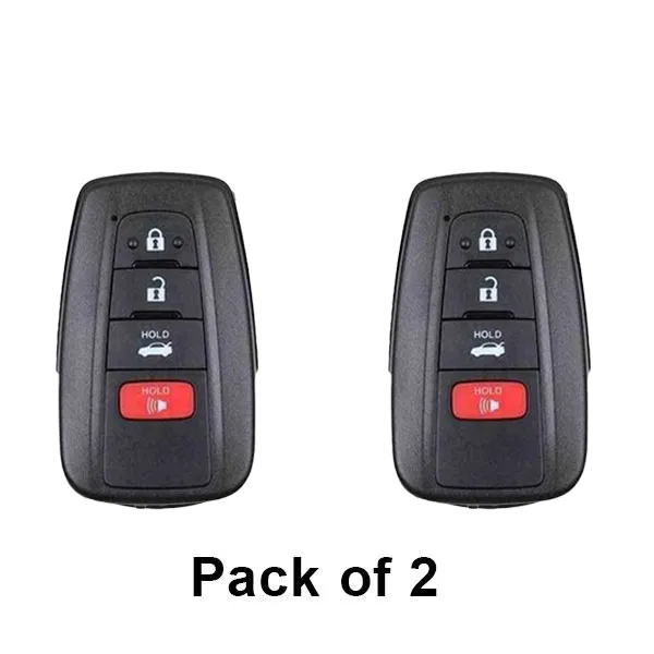 2 x 2019-2021 Toyota Corolla / 4-Button Smart Key / PN: 8990H-02030 / HYQ14FBN (AFTERMARKET) (Pack of 2)
