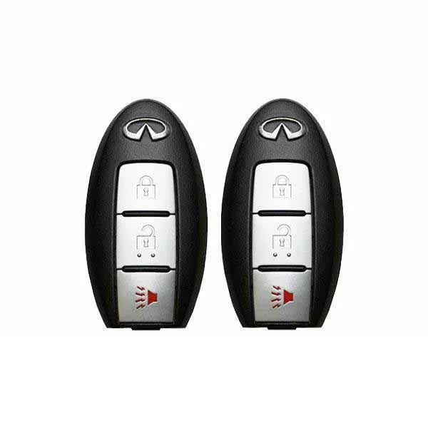 2 x Infiniti 2008-2017 / 3-Button Prox Smart Key / PN: 285E3-1BA7A / KR55WW49622 (OEM) (Bundle of 2)