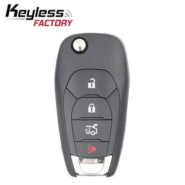 2016-2019 Chevrolet Cruze / 4-Button Flip Key / PN: 13514135 /  LXP-T004 / 433 MHz / XL8 (AFTERMARKET)