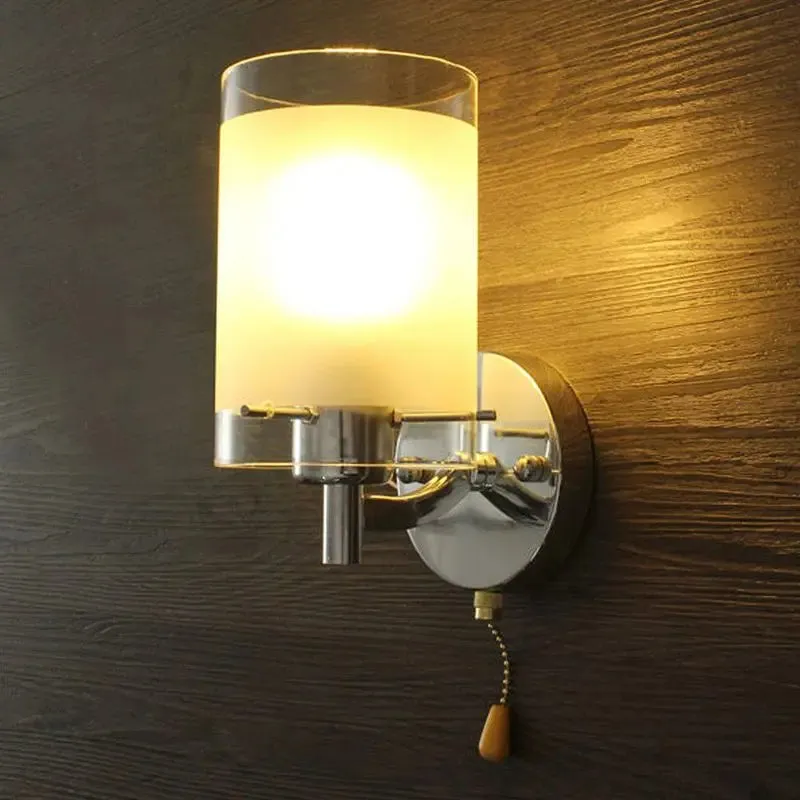 2021 New AC85-265V E27 LED Wall Light Modern Glass Decorative Lighting Sconce Fixture Lamp