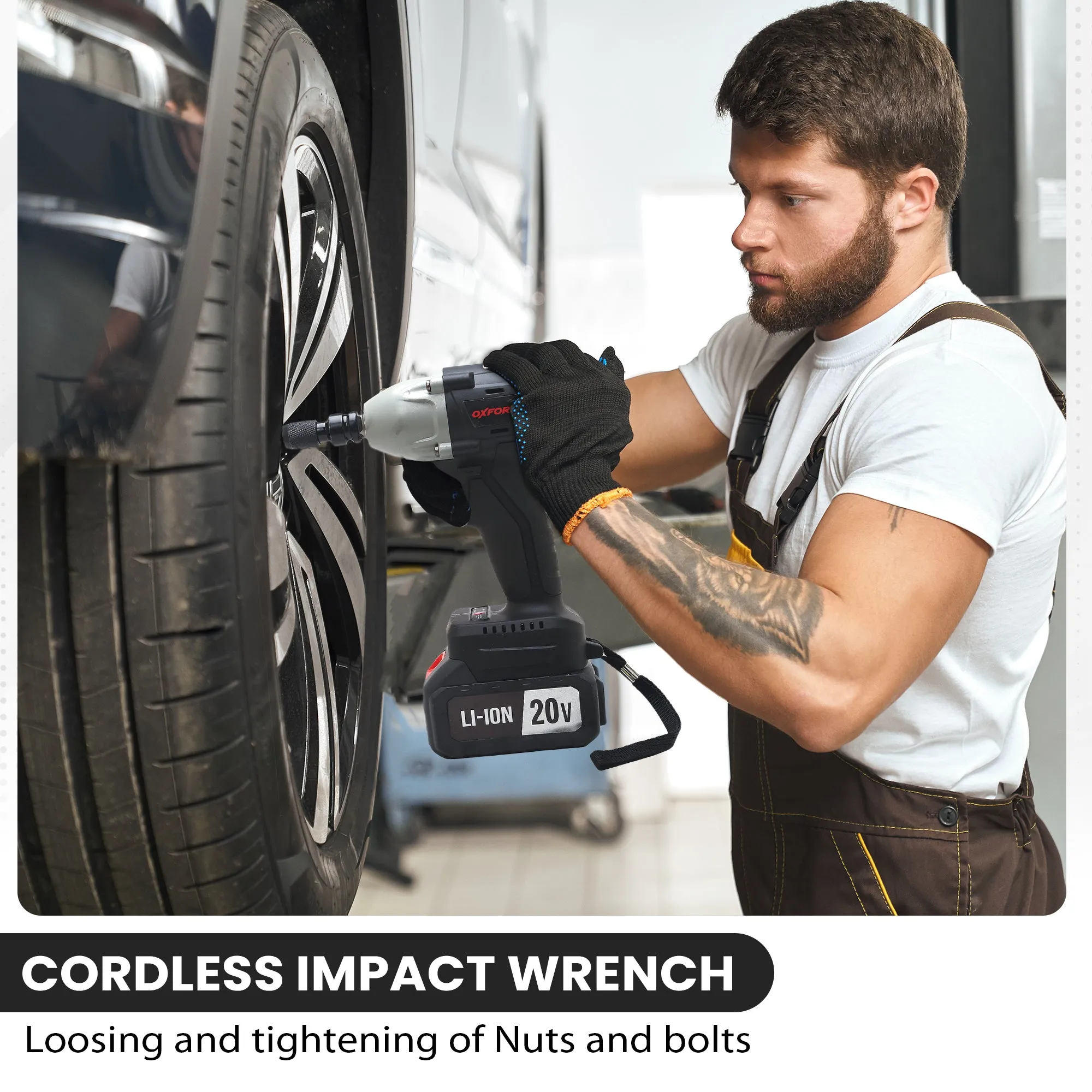 20V 430Nm Cordless Impact Wrench O8582