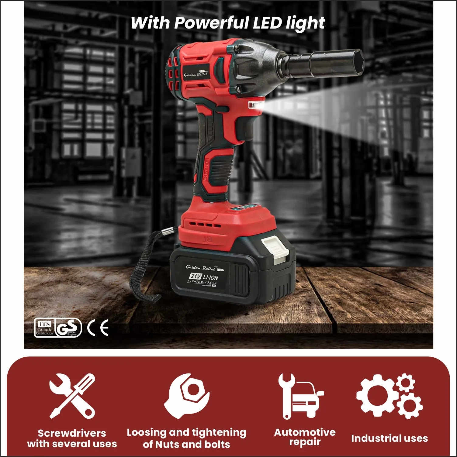 21V 300Nm Brushless Cordless Impact Wrench CIW2145