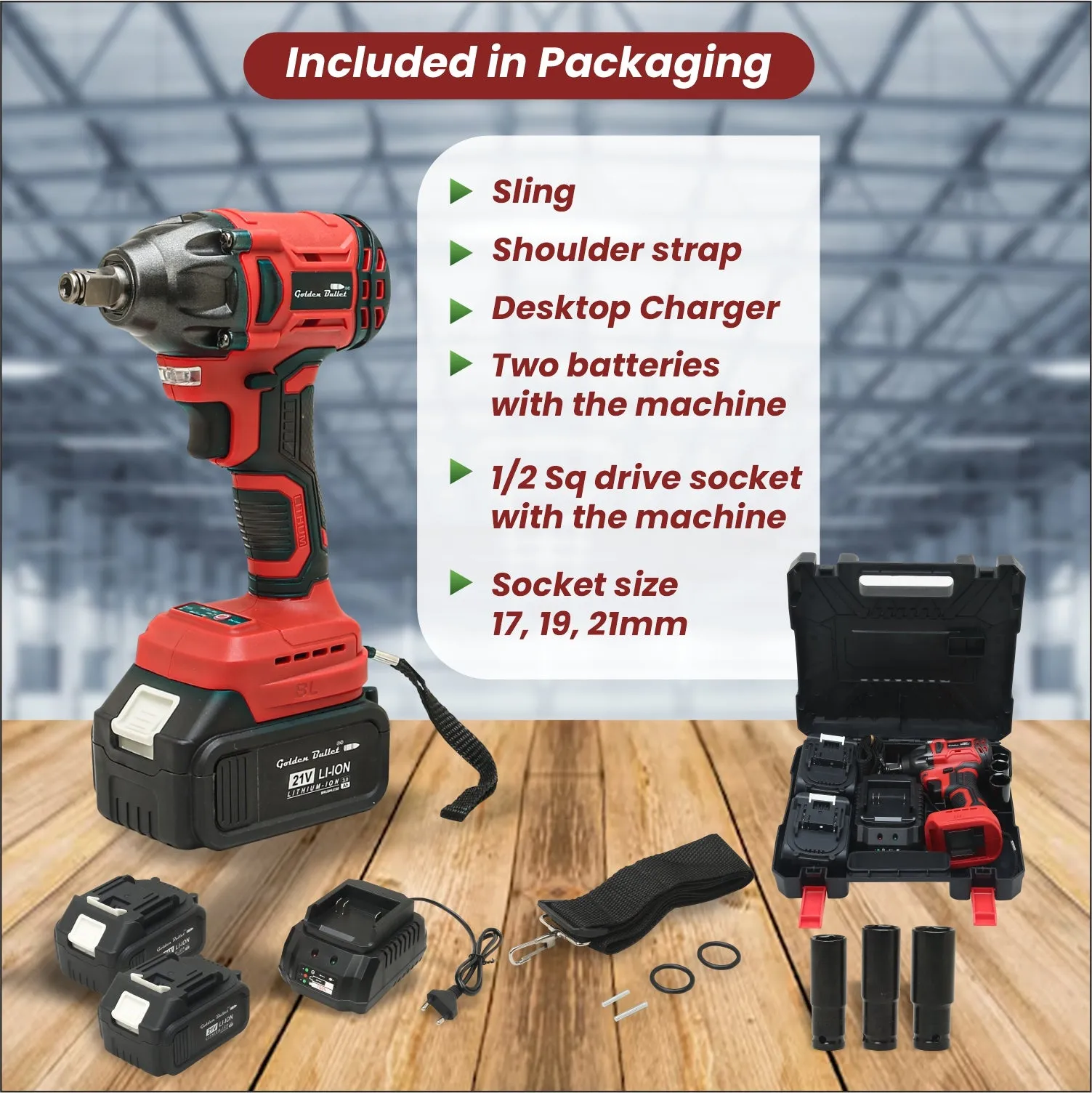 21V 300Nm Brushless Cordless Impact Wrench CIW2145
