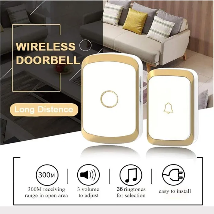 300 Meters Distance Wireless Smart Door Bell