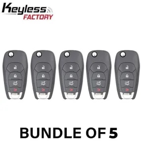 5 x 2016-2019 Chevrolet Cruze / 4-Button Flip Key / PN: 13514135 / LXP-T004 / 433 MHz / XL8 (AFTERMARKET) (BUNDLE OF 5)