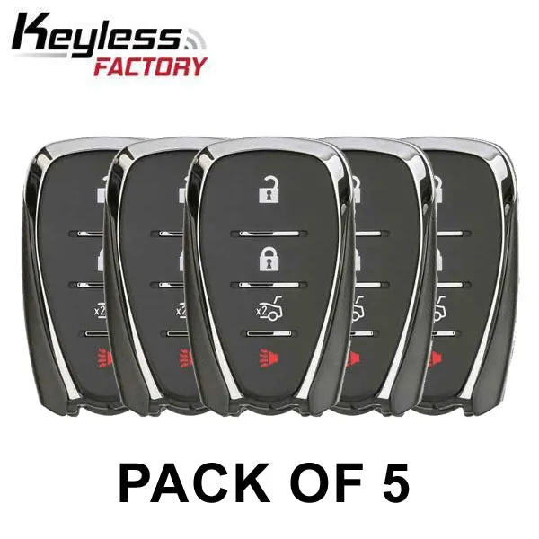 5 x 2016-2022 Chevrolet / 4-Button Smart Key / HYQ4EA / 433 MHz (AFTERMARKET) (Pack of 5)