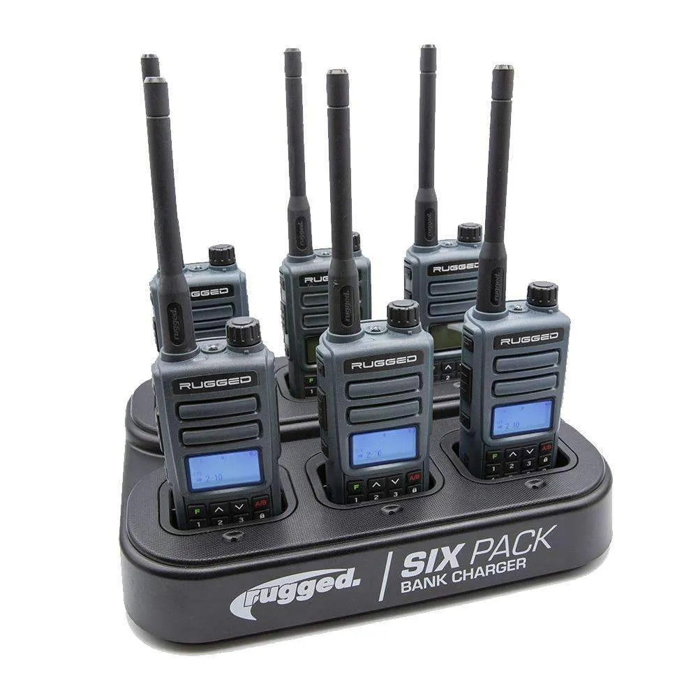 6 Radio Bank Charger - GMR2 or GMR2-PLUS Handheld Radios