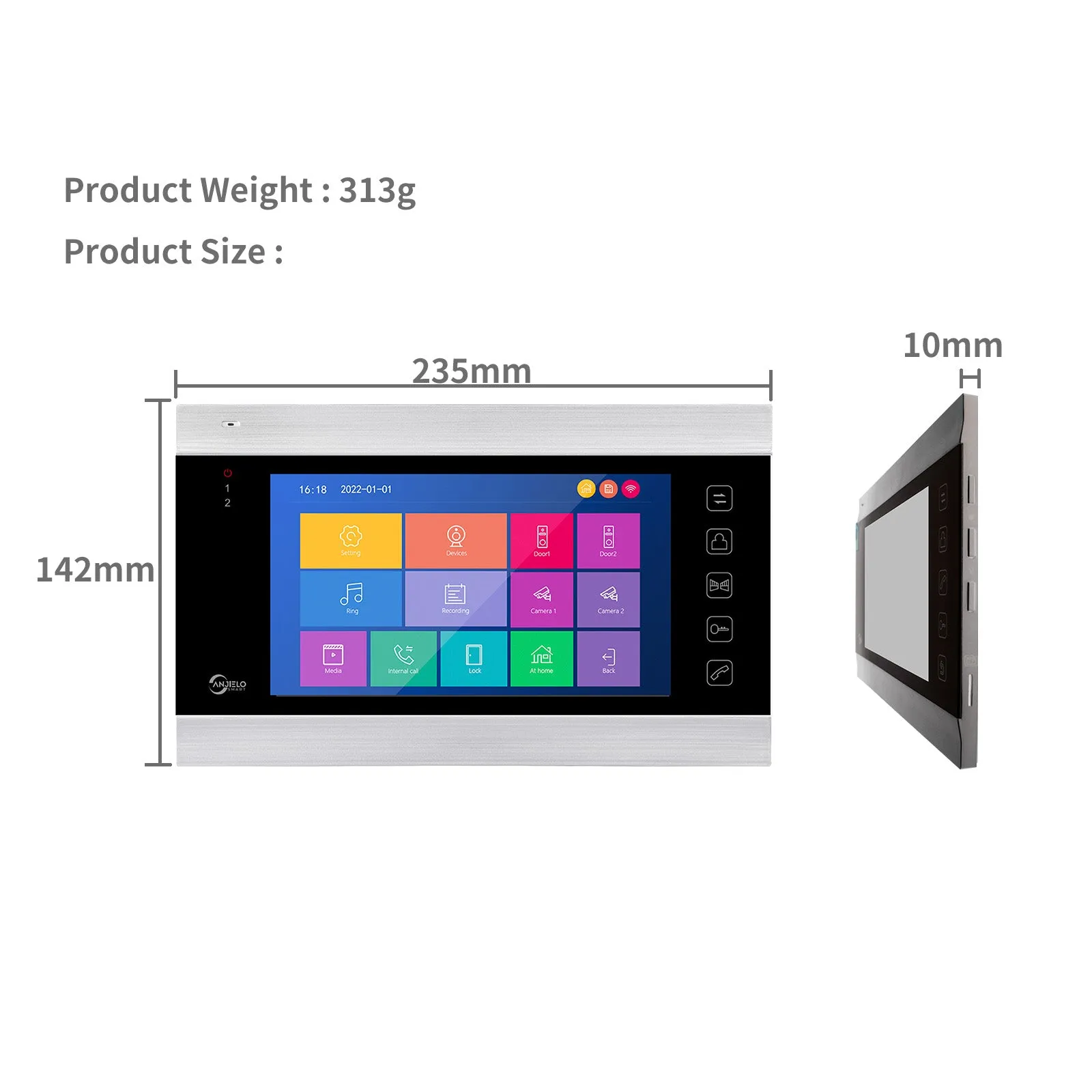 7 inch Wifi Video Intercom For Home Video Interphone Tuya Smart 1080P Wired Video Doorbell Camera For Apartment