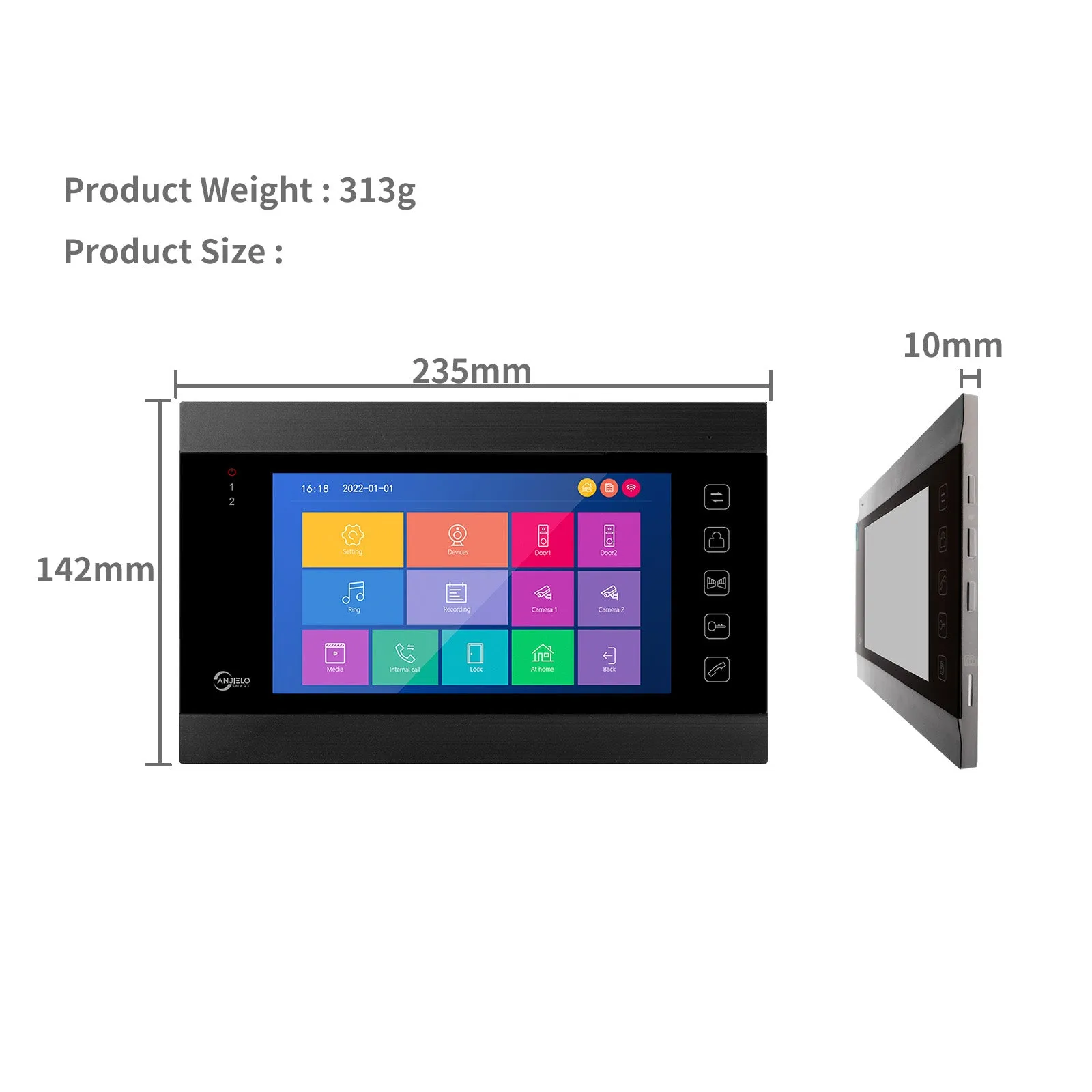 7 inch Wifi Video Intercom For Home Video Interphone Tuya Smart 1080P Wired Video Doorbell Camera For Apartment