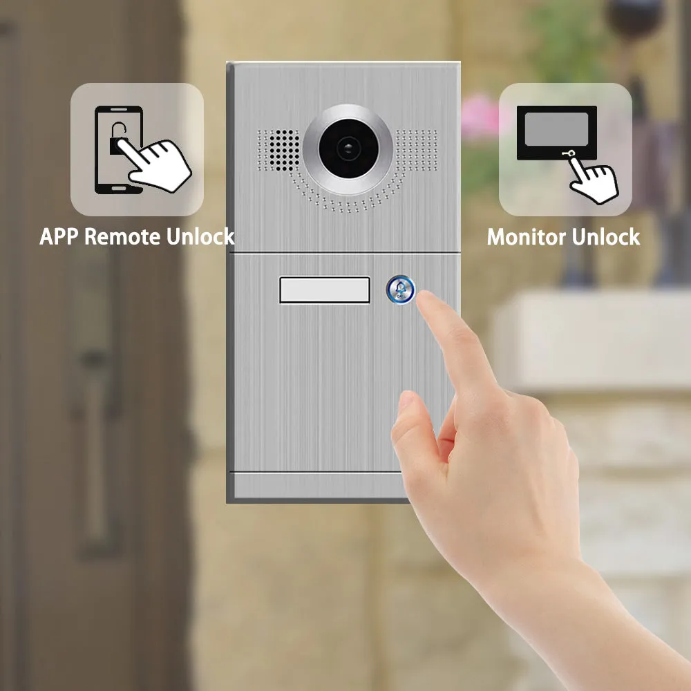 7 inch Wifi Video Intercom For Home Video Interphone Tuya Smart 1080P Wired Video Doorbell Camera For Apartment