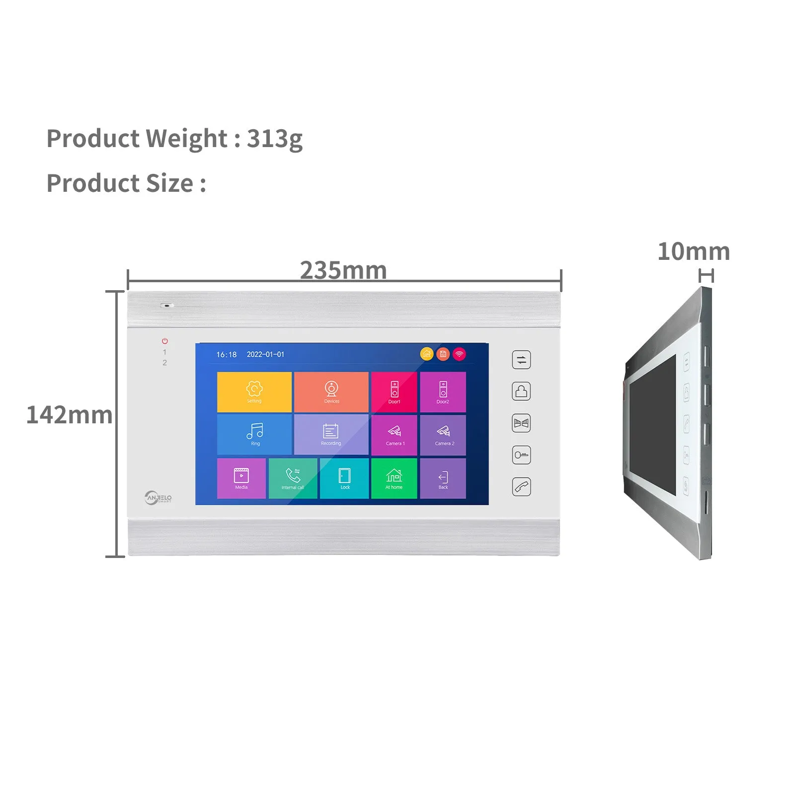 7 inch Wifi Video Intercom For Home Video Interphone Tuya Smart 1080P Wired Video Doorbell Camera For Apartment