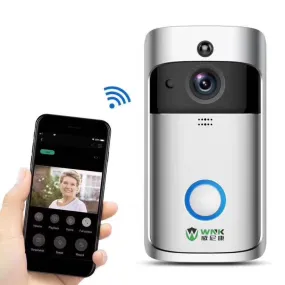 720P HD Night Vision Wireless Home Security Video Doorbell Alarm Smart WIFI Wireless Two Way Intercom Doorbell With Responser