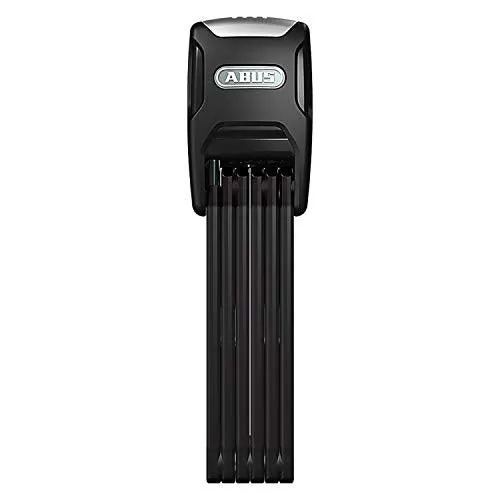 ABUS Bordo Alarm 6000/90 Folding Silicone Bicycle Security Locks, Black