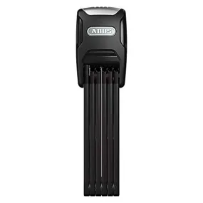 ABUS Bordo Alarm 6000/90 Folding Silicone Bicycle Security Locks, Black
