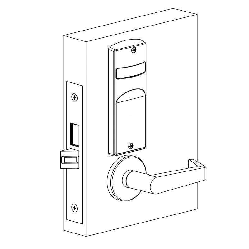 Accentra (formerly Yale)  AUR 8802FL Privacy, Bedroom, or Bath Mortise Lock with Double Indicator Inside/Outside, Augusta Lever, Standard Rose