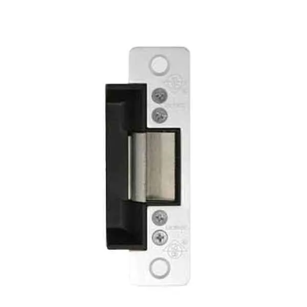 Adams Rite - 7100 - Electric Strike for Adams Rite & Cylindrical Locks -  Anodized Aluminum - Fail Secure - 1-1/4" x 4-7/8" Flat Radius Plate - 12VDC