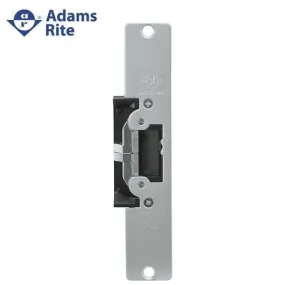 Adams Rite - 7410 - Electric Strike for Adams Rite or Deadlatches or Cylindrical Locks - 1/2" to 5/8" Latchbolt  - Anodized Aluminum - Fail Safe/Fail Secure - 1-7/16" x 7-15/16" - Flat Radius Plate - 12/24 VDC