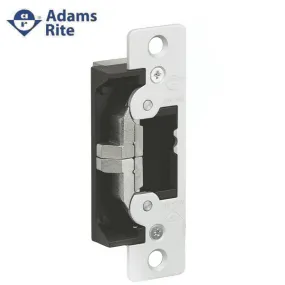 Adams Rite - 7430 - Electric Strike for Adams Rite or Deadlatches or Cylindrical Locks - 1/2" to 5/8" Latchbolt  - Anodized Aluminum - Fail Safe/Fail Secure - 1-1/4" x 6-7/8" - Flat Radius Plate - 12/24 VDC