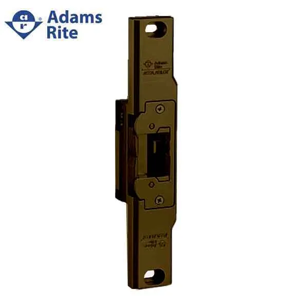 Adams Rite - 74R2 - Electric Strike for Narrow Stile Rim Exit Devices - 1/2" Pullman Latchbolt - Anodized Dark Bronze - Fail Safe/Fail Secure - 12/24 VDC