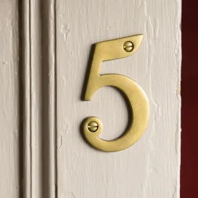Aged Brass 3 inch House Numbers