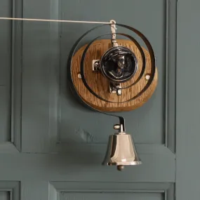 Aged Nickel Butler Bell - Lady