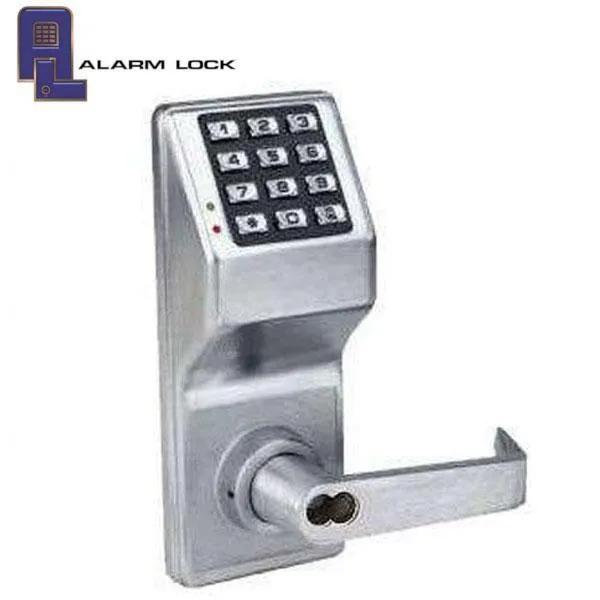 Alarm Lock Trilogy - DL2700IC - Keypad Lever Set - LFIC Prepped for Medeco - 26D - Satin Chrome - Grade 1